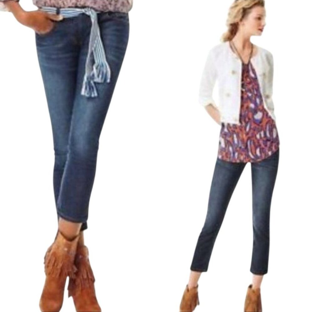 CAbi Blue Jeans Denim New Crop Pants Women's WOMAN'S Size 6